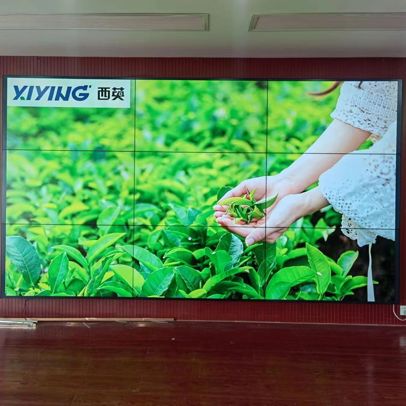 西英助力浙江杭州某公司55寸壁挂3X3拼接屏展示项目