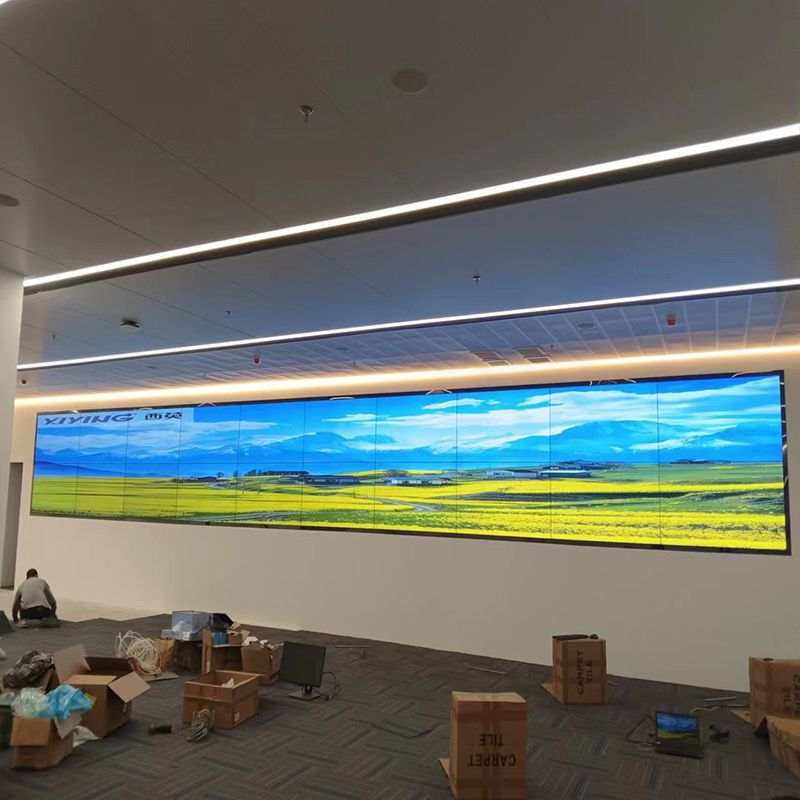 西英助力广东深圳某单位展厅65寸拼接屏显示大屏项目